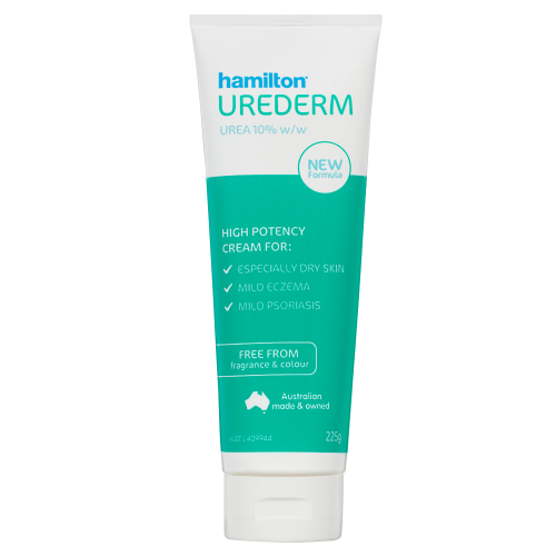 Hamilton Urederm Cream Urea 10% 225g | Eczema, Psoriasis & Dry Skin Relief