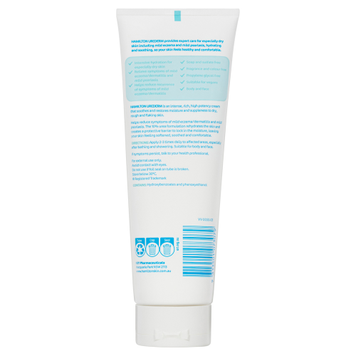 Hamilton Urederm Cream Urea 10% 225g | Eczema, Psoriasis & Dry Skin Relief