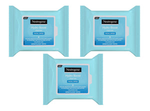 3 x Neutrogena Hydro Boost Cleanser Facial Wipes 25 Pack - Value Pack