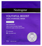 3 x Neutrogena Youthful Boost Smoothing Hydrogel Mask 30g