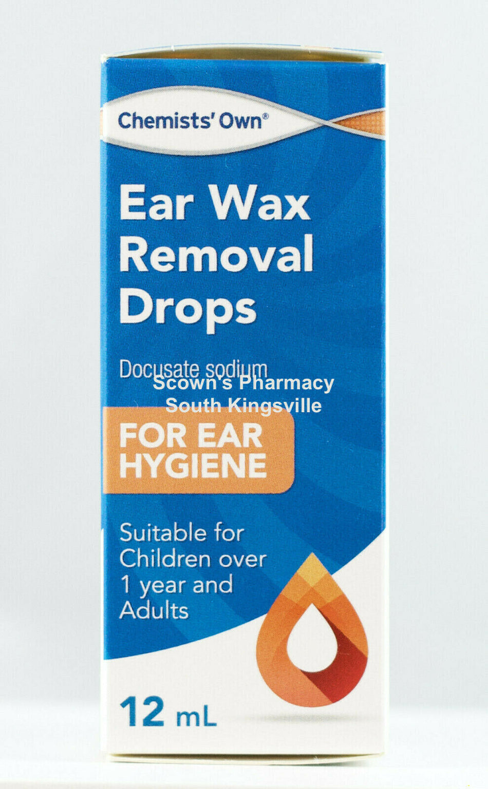 Chemist's Own Ear Wax Removal Drops 12mL, Unblocks Ear Canal, Preservatives Free