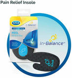 Scholl In-Balance Heel Orthotic Insole 1 Pair Medium Size 7 - 8.5  Pain Relief