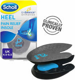 Scholl In-Balance Heel Orthotic Insole 1 Pair Small Size 4.5 - 6.5 Pain Relief