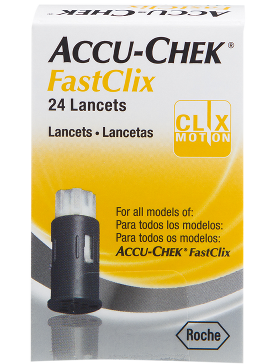 Accu-chek FastClix 24 Lancets for all FastClix Models Performa Nano Guide