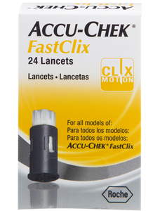 Accu-chek FastClix 24 Lancets for all FastClix Models Performa Nano Guide