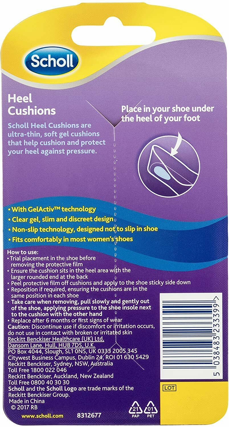 Scholl Party Feet Inserts Heel Cushion