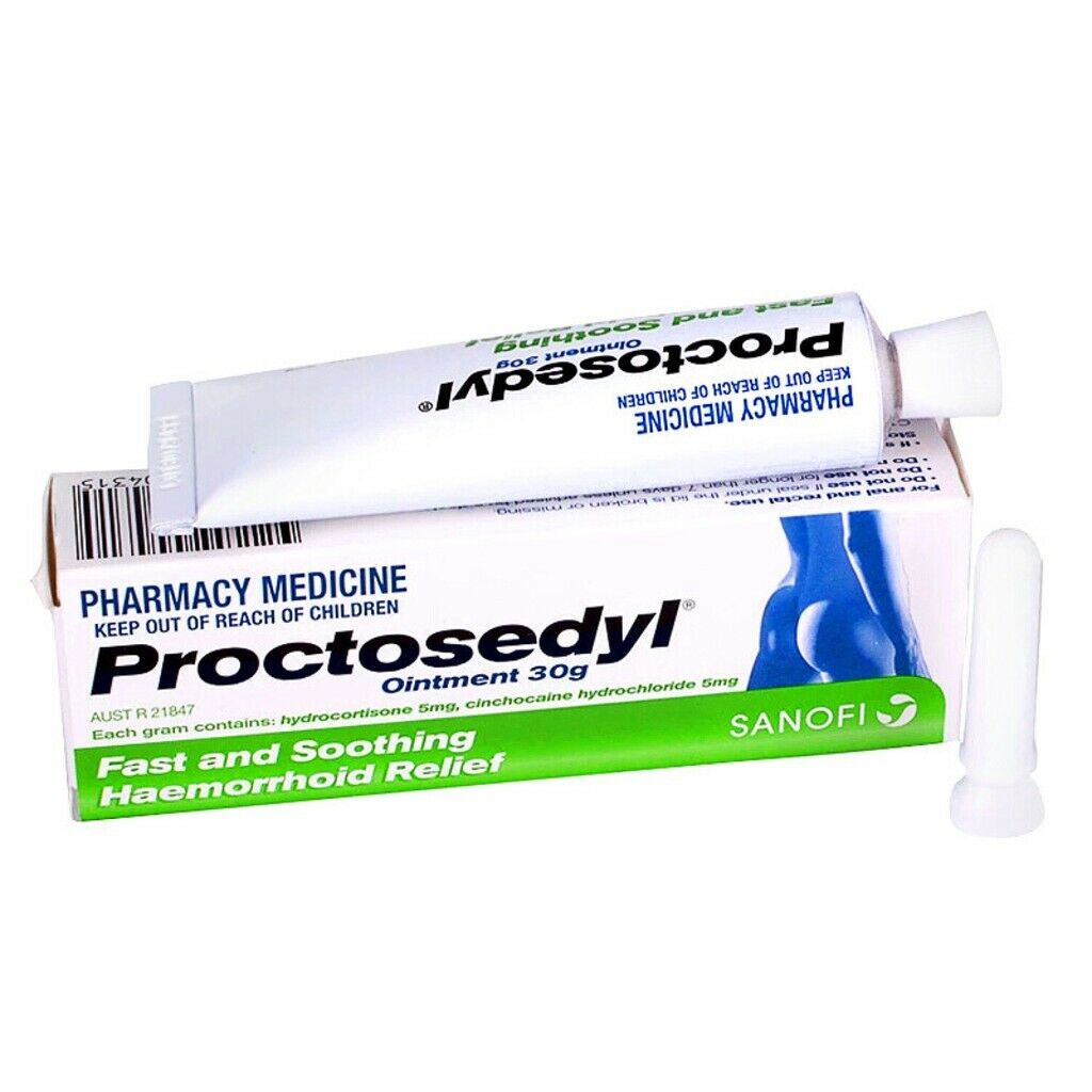 Proctocyle Proctosedyl Ointment 0.5% 30g Relief for Haemorrhoids & Anal Fissures ...