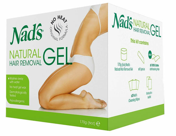 Nad's Natural Hair Removal Gel 170g No-heat formula smooth for up to four weeks