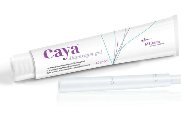 Caya Gel 60g For Diaphragm & Cervical Caps Use, Reduced Motility of Sperm Cells