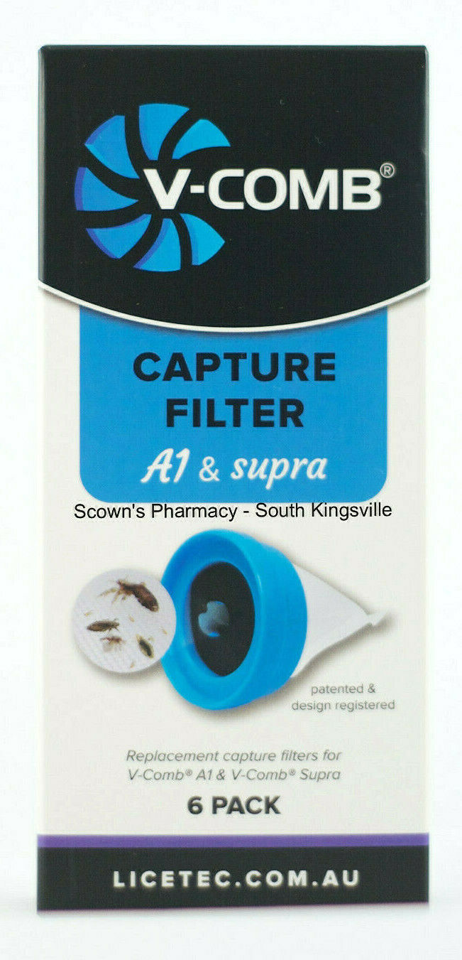 Licetec V-Comb A1 & Supra Replacement Capture Filters 6 Pack