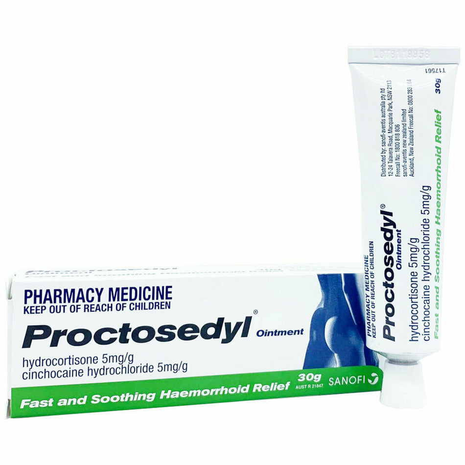Proctosedyl Ointment 0.5% 30g Relief for Haemorrhoids & Anal Fissures
