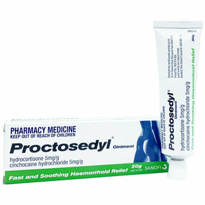 Proctosedyl Ointment 0.5% 30g Relief for Haemorrhoids & Anal Fissures