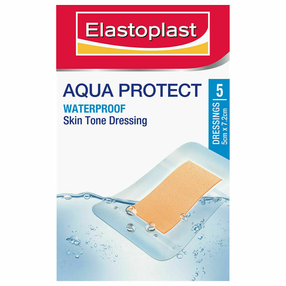 Elastoplast - Aqua Protect Waterproof Adhesive Dressing 5cm x 7.2cm