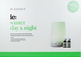 In Essence White Ultrasonic Diffuser Winter Day & Night incl. Sleep & Breathe Oils