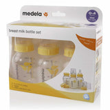 Medela Breastmilk Bottle 150ml with Wide Neck Teat Base - Pack of 3