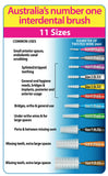 2 x 40 Pack = 80 Piksters Size 5 Interdental BLUE Handle Brush Like Floss