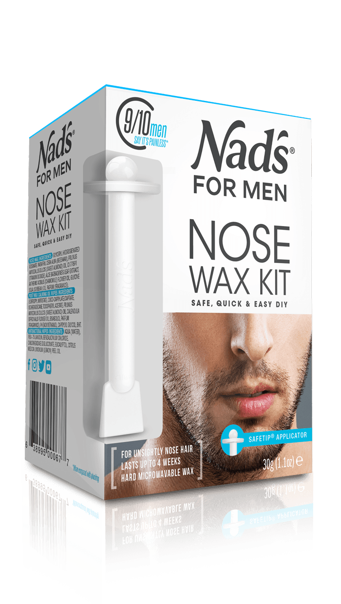 30g Nad's For Men Removal Nose Wax Kit Safetip Applicator Safe Quick & Easy