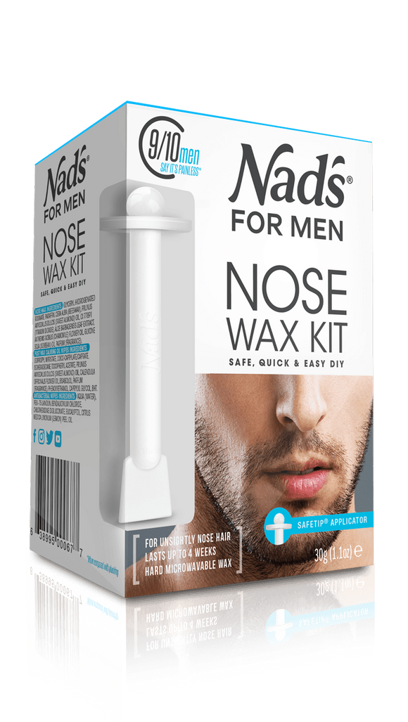 30g Nad's For Men Removal Nose Wax Kit Safetip Applicator Safe Quick & Easy