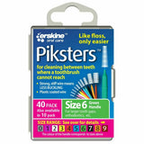 2 x 40 Pack = 80 Piksters Size 6 Interdental GREEN Handle Brush Like Floss