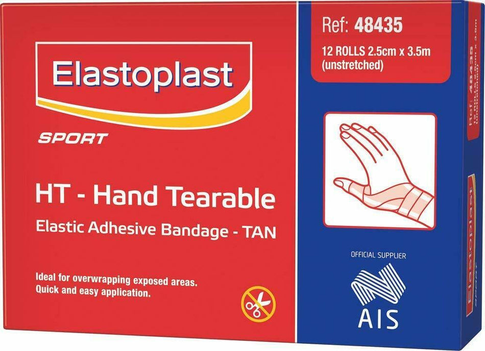 Elastoplast Sport Hand Tearable Elastic Adhesive Bandage 2.5cm x 3.5m 12 Rolls