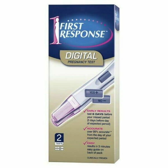 First Response Digital Pregnancy Test 2 Pack Early Result Over 99% Accurate