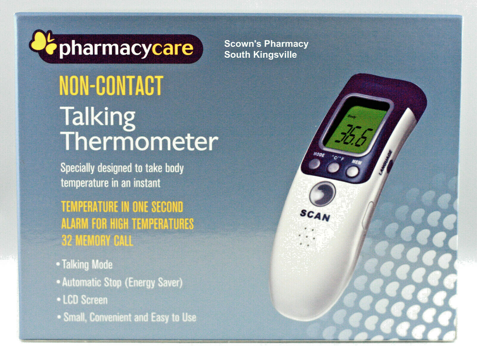 Talking Thermometer, Non-Contact, Infrared