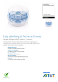 Philips Avent Express Microwave Steam Steriliser - Quick, Leightweight, Easy