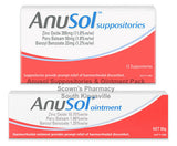 Anusol Ointment 50g & Suppositories 12 Duo Pack Haemorrhoidal Discomfort Relief