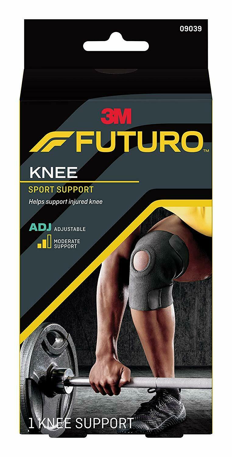 3M Futuro Knee Support Sport Adjustable Wrap Around Moderate Compression