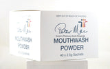 Peter Mac Mouthwash Powder 40 x 2.5g Sachets Sodium Biocarbonate Oral Hygiene