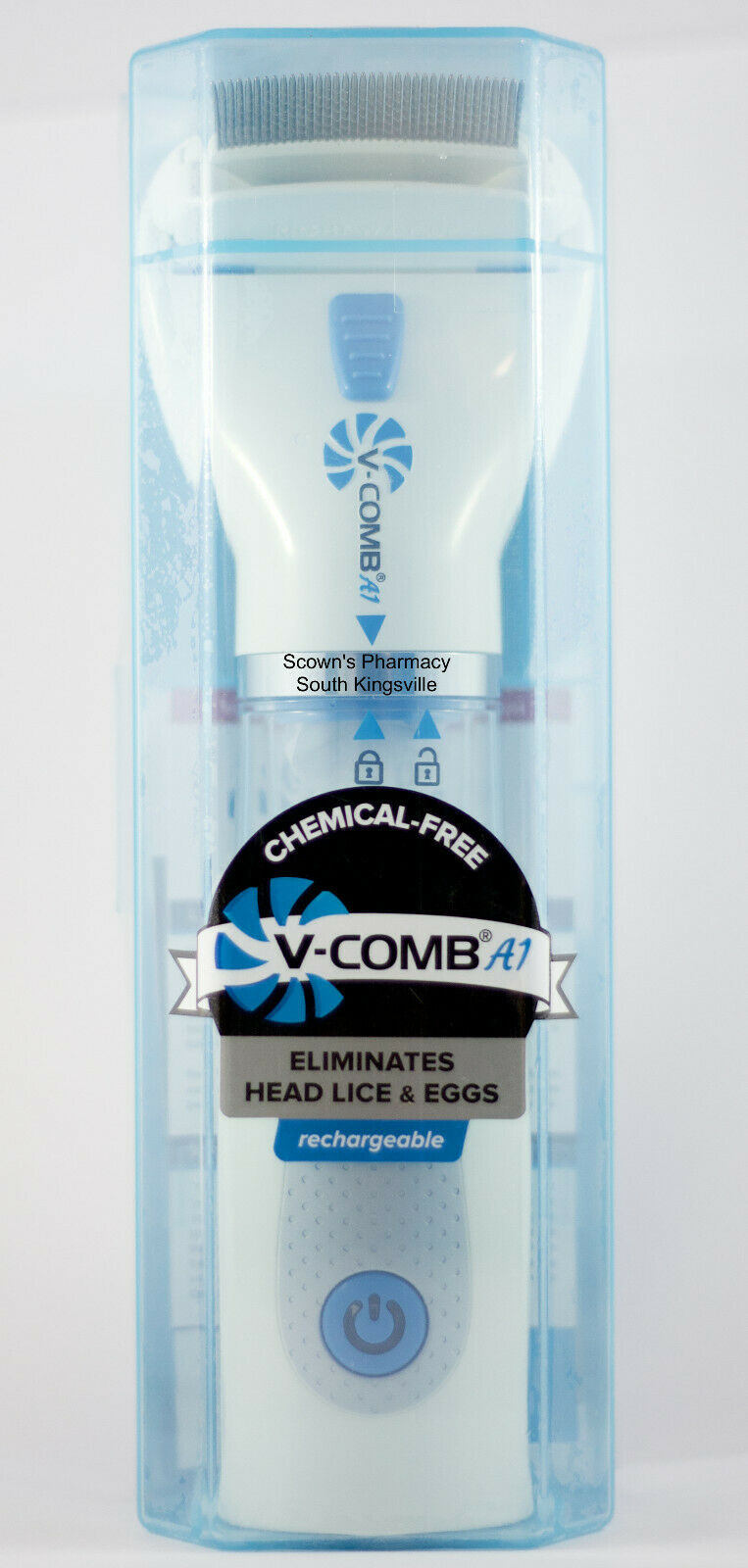 Licetec V-Comb A1 Chemical Free Electric Head Lice & Eggs Treatment Rechargeable