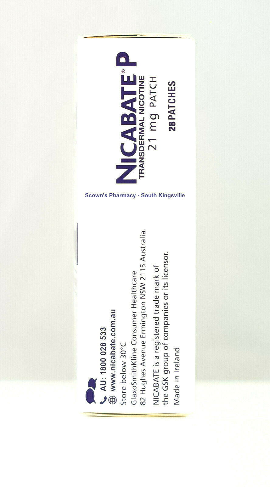 Nicabate P Transdermal Nicotine Patch 21mg 28 Patches