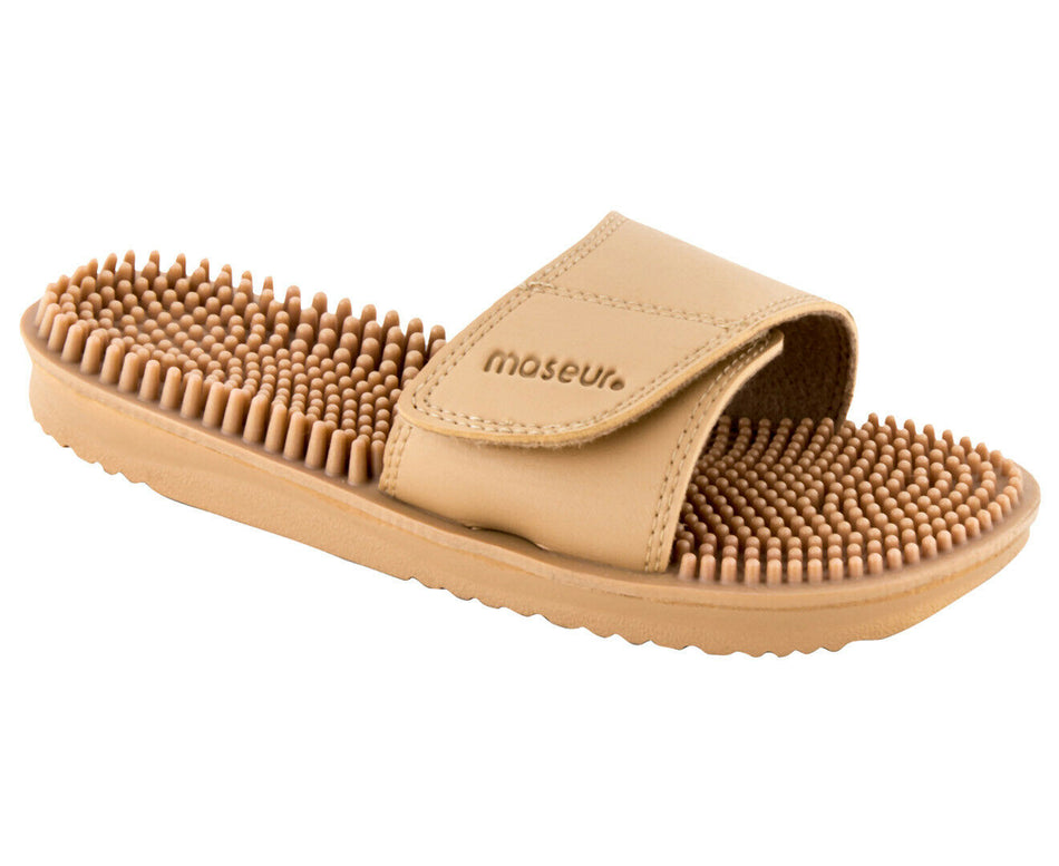 Maseur Invigorating Reflex Zone Massage Sandal Beige SIZE 6