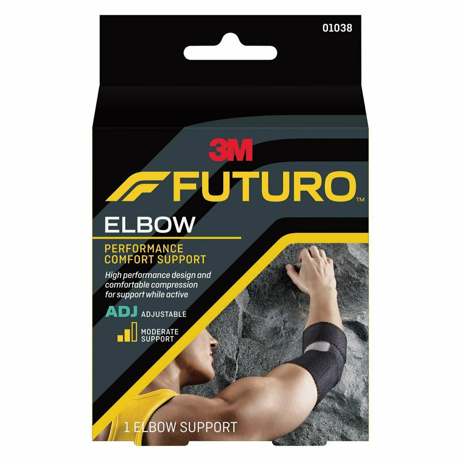 3M FUTURO Performance Comfort Precision Fit Elbow Support Adjustable Easy Sleeve