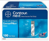 Bayer Contour Next Blood Glucose 100 Test Strips use with XT & Next Meters