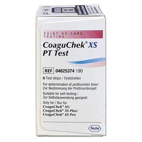 Roche Coaguchek XS PT PST 6 Strips for CoaguChek XS, XS Plus & XS Pro INR Test