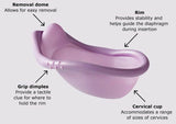 Caya Contoured Diaphragm - One Size Fits Most Contraceptive Hormone Free Barrier