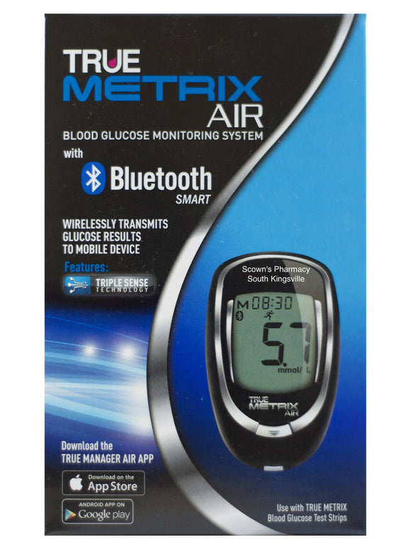 True Metrix Air Blood Glucose Monitoring System Meter with Bluetooth Smart App