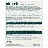 Nicorette Inhalator 1 Mouthpiece & Cartridges Nicotine 15mg 20 Pack