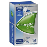 Nicorette Gum Extra Strength Coated Icy Mint 4mg 105 Pack