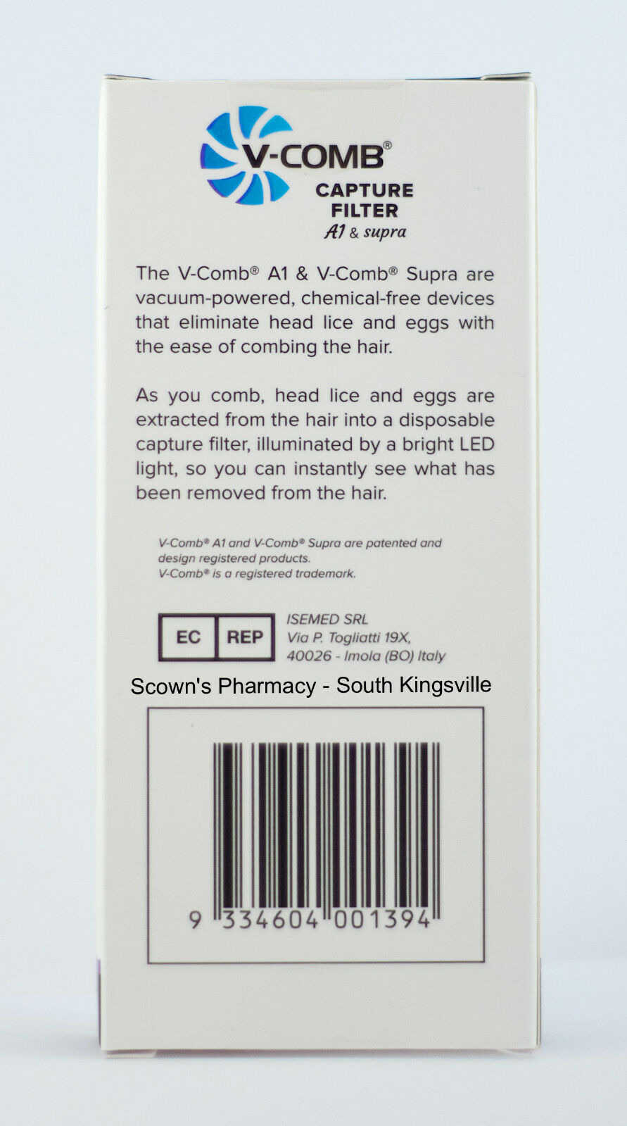 Licetec V-Comb A1 & Supra Replacement Capture Filters 6 Pack