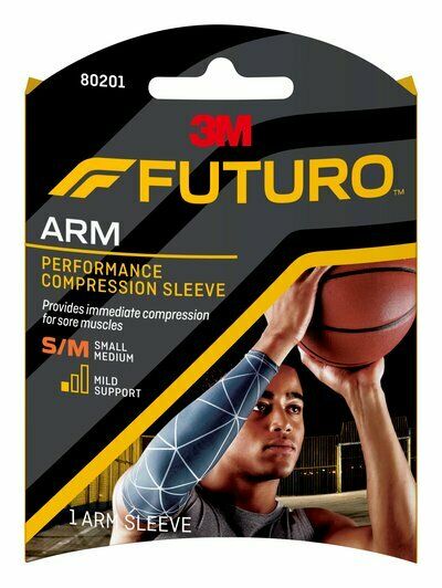 3M Futuro Performance Compression Arm Sleeve For Sore Muscles S/M
