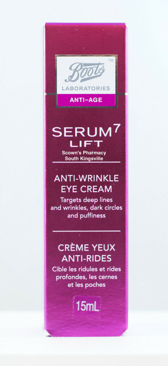 Boots Laboratories Anti-Age Serum 7 Lift Anti-Wrinkle Eye Cream 15mL