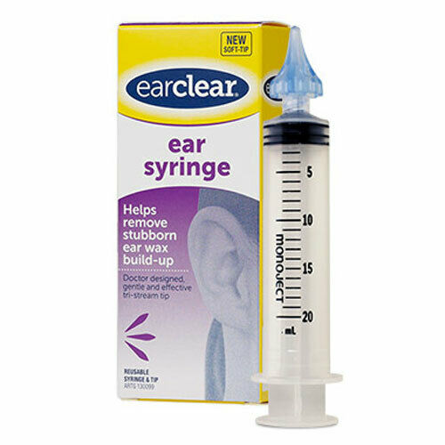 Ear Clear Syringe Earclear Helps Remove Stubborn Wax Blockage Naturally Wash