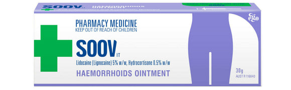 Ego SOOV It Haemorrhoid Ointment 30g Anti-inflammatory & Anaesthetic Relief