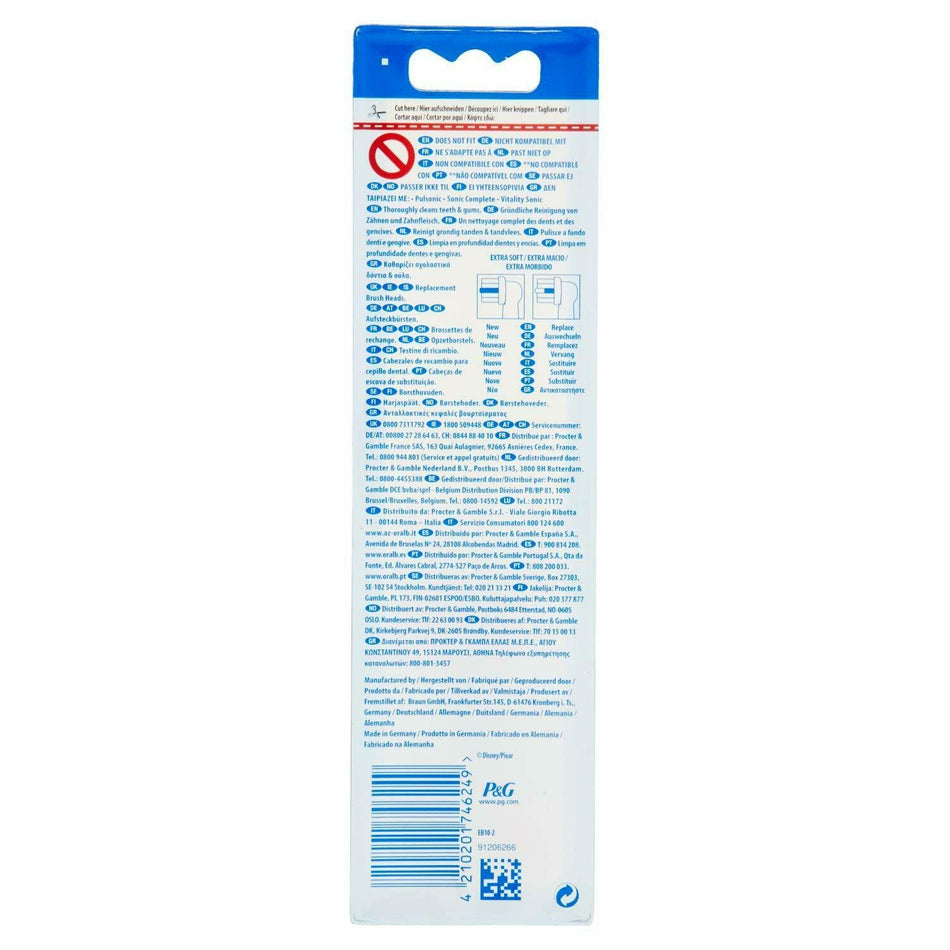 Oral-B Stages Power Brush Heads Mickey Mouse Replacement - 2 Pack