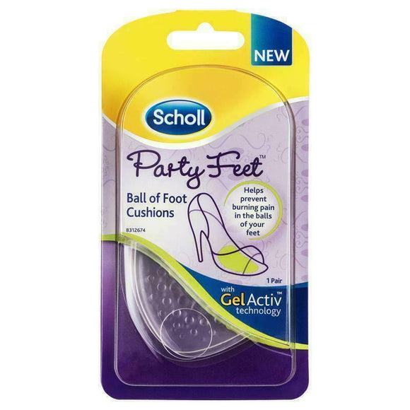 Scholl Party Feet Inserts Ball of Foot Cushions