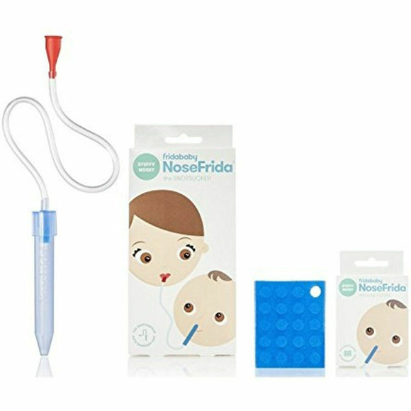 Nosefrida Nose Frida Baby Toddler Snotsucker Nasal Aspirator & 20 Filters Pack