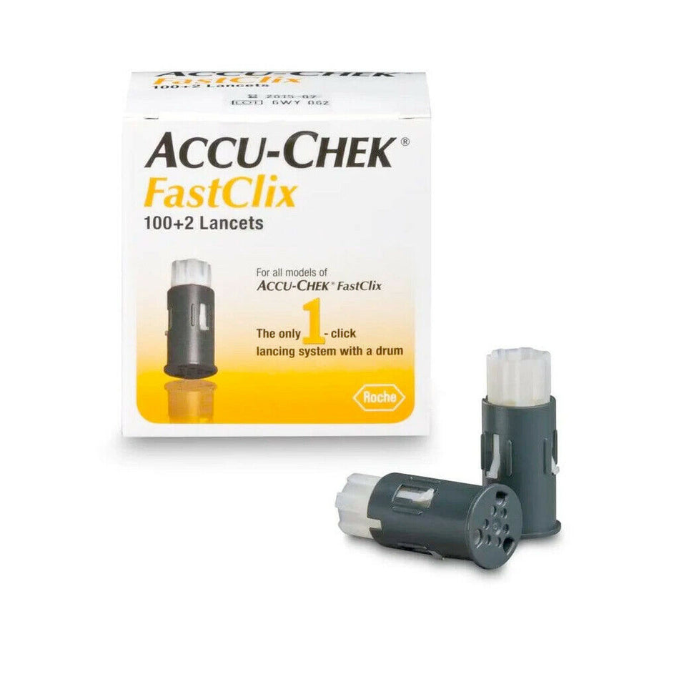 Accu-chek FastClix 100+2 102 Lancets for all FastClix Models Performa Nano Guide