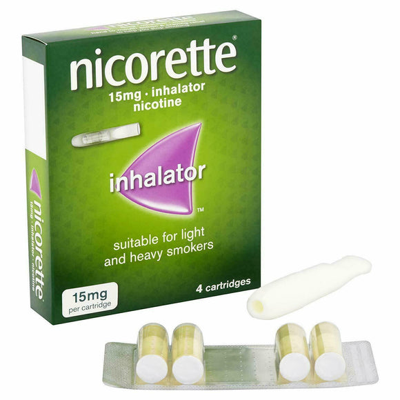 Nicorette Inhalator 1 Mouthpiece 4 Cartridges 15mg